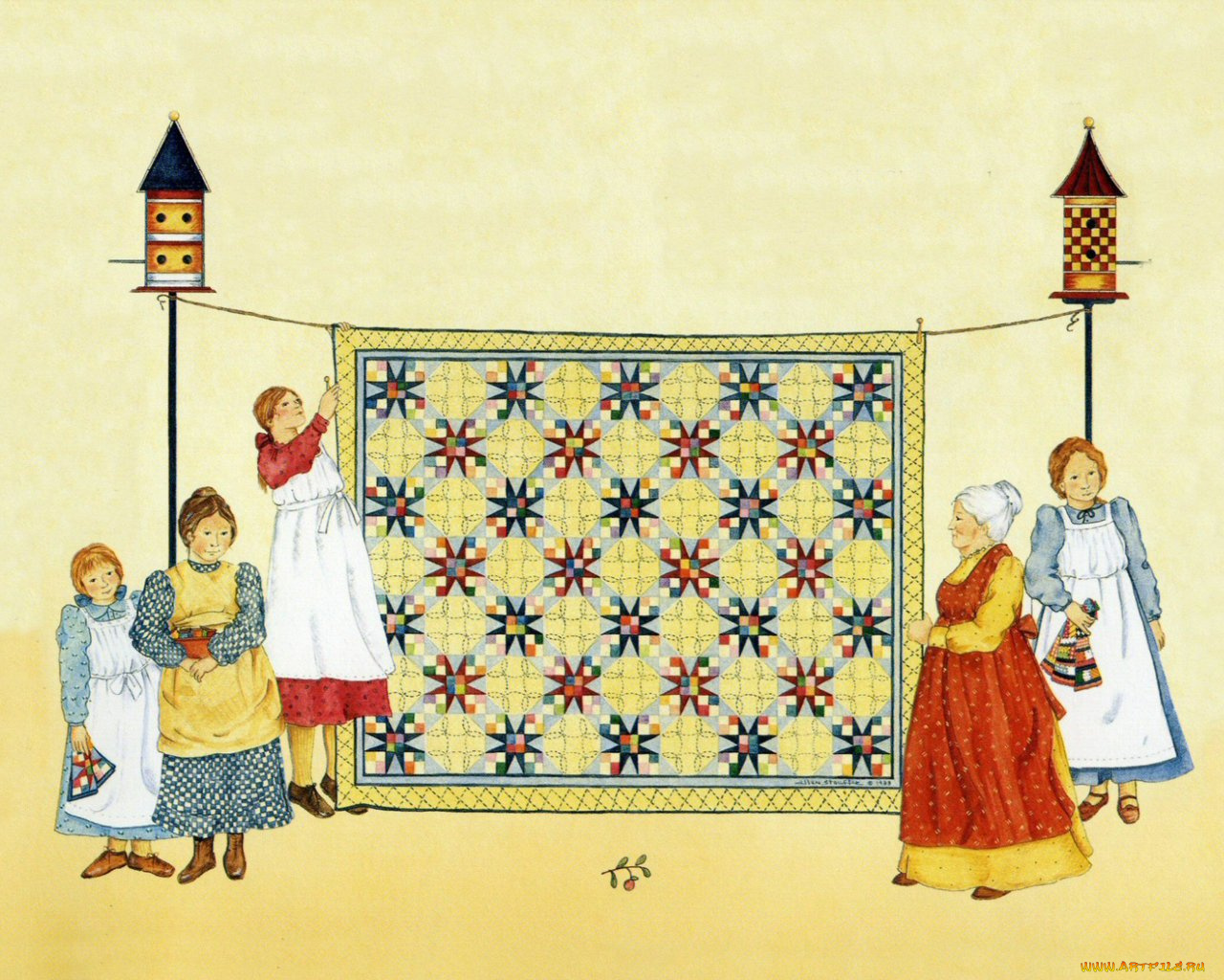 by, ellen, stouffer, рисованные, люди