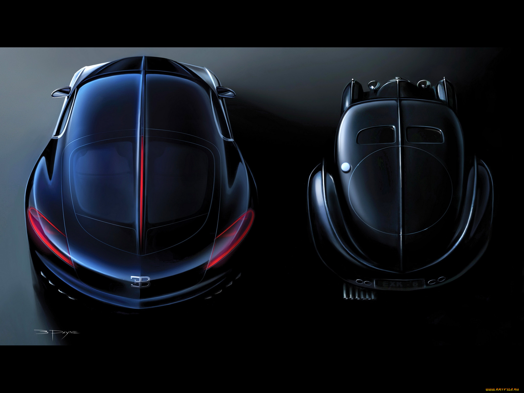 bugatti, автомобили, рисованные