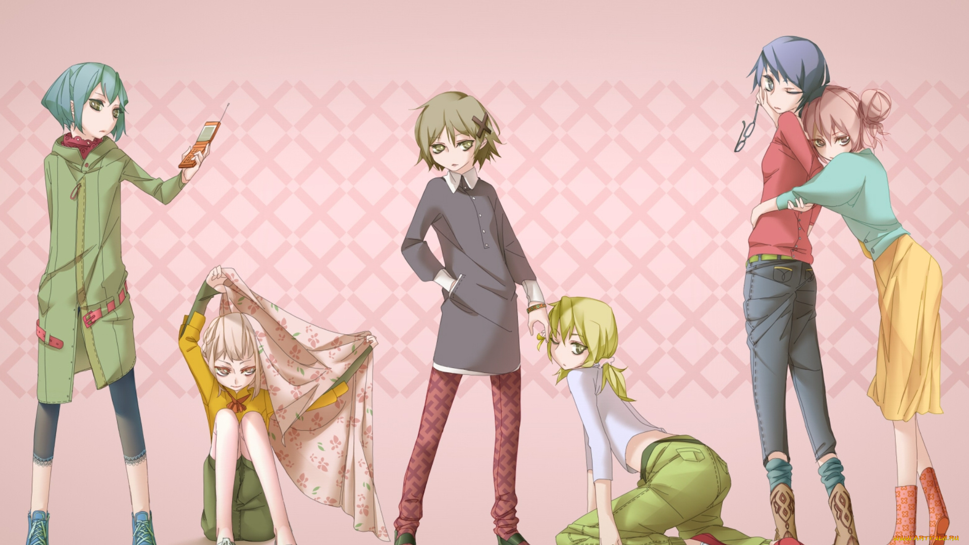 аниме, hidamari, sketch