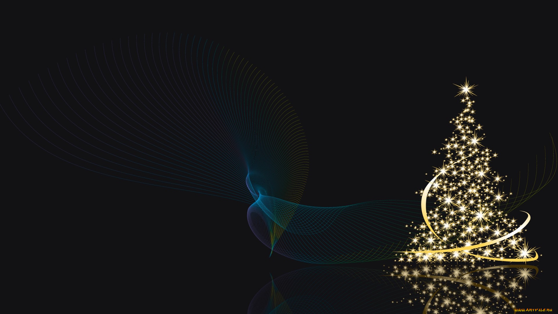 праздничные, векторная, графика, новый, год