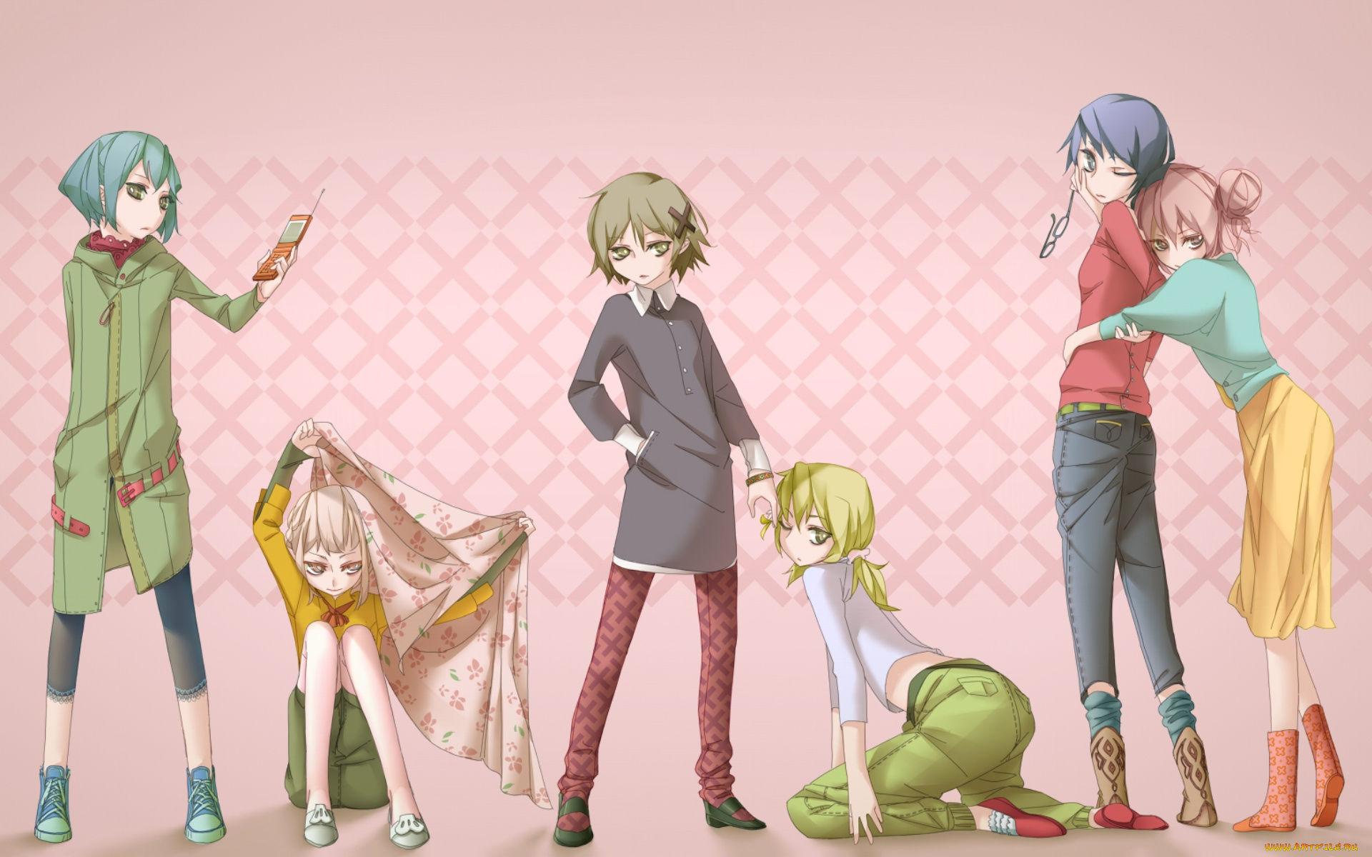 аниме, hidamari, sketch