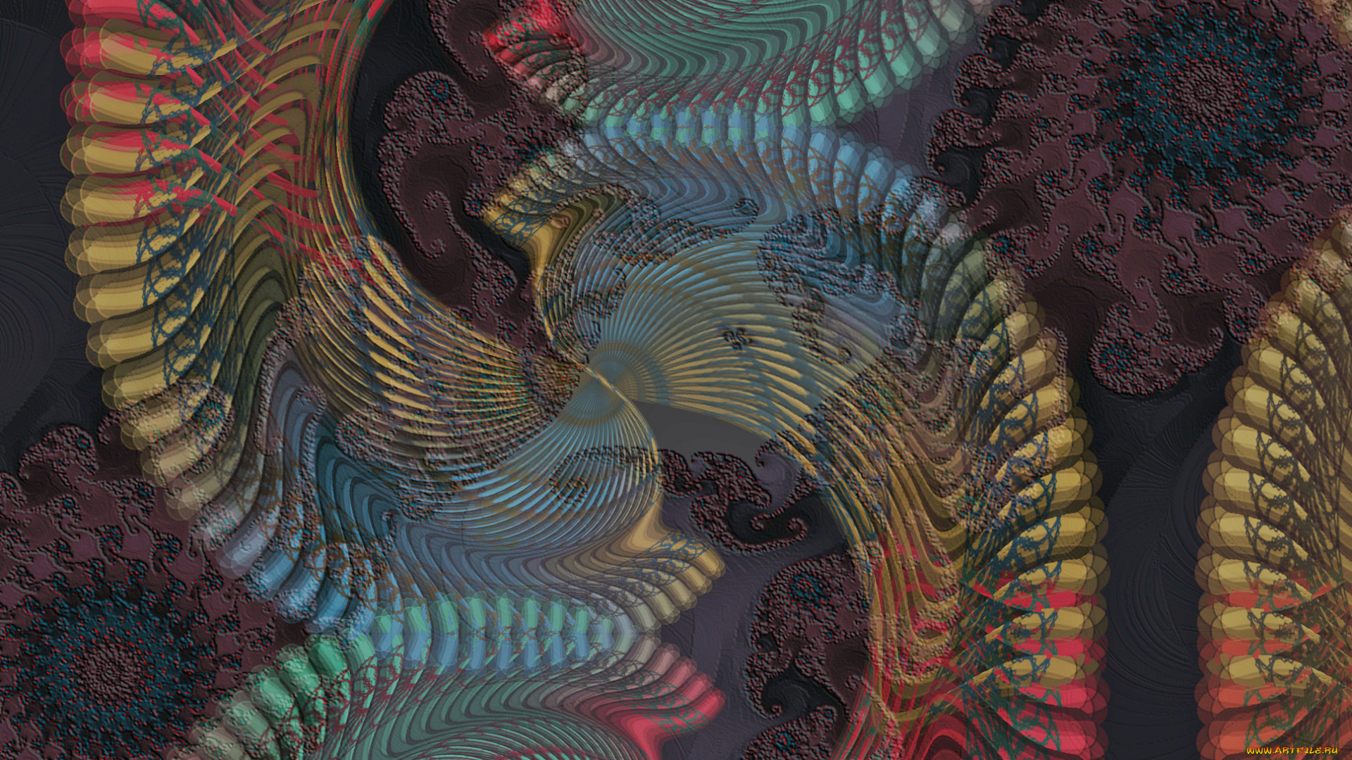 3д, графика, fractal, фракталы, тёмный