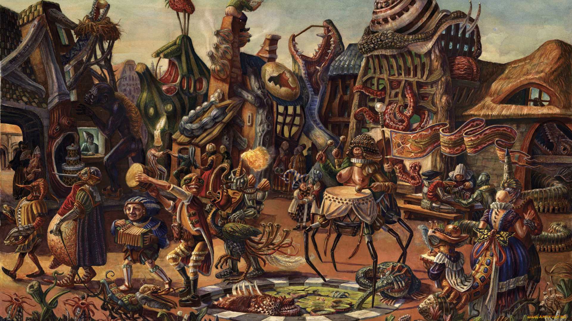 ben, blatt, фэнтези, существа, сюрреализм