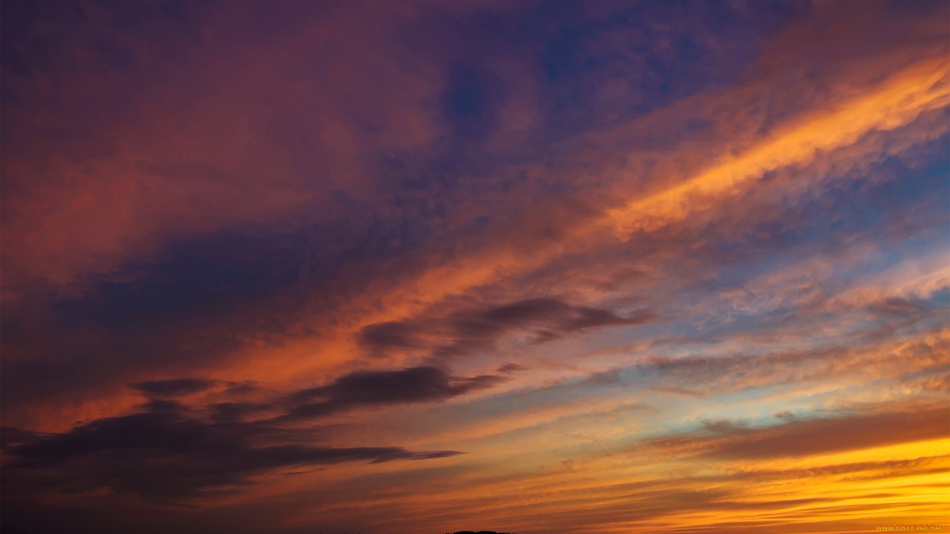 природа, восходы, закаты, облака, вечер