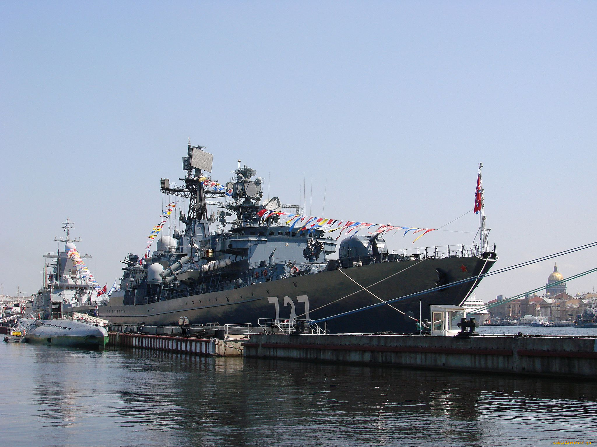 корабли, крейсеры, линкоры, эсминцы, причал