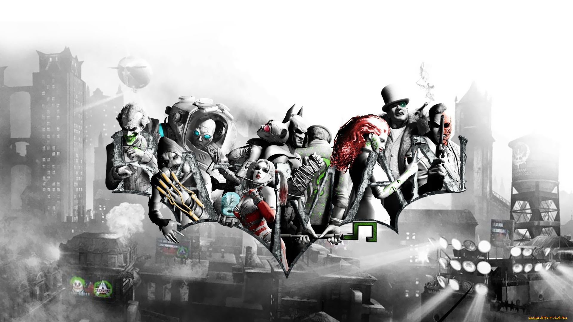 batman, arkham, city, видео, игры