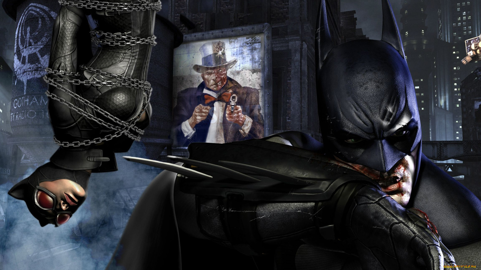 batman, arkham, city, видео, игры