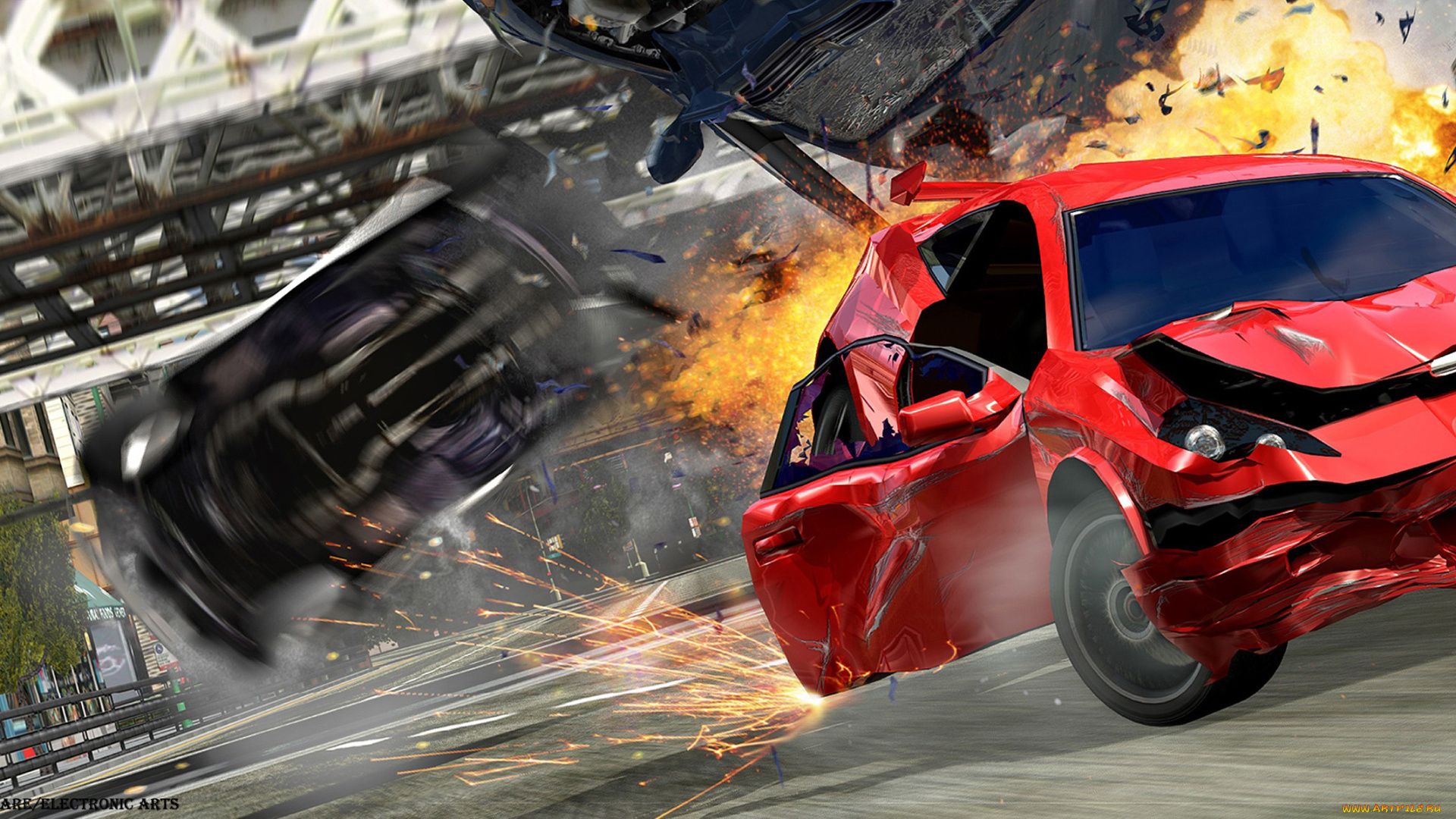 burnout, takedown, видео, игры, 3, 