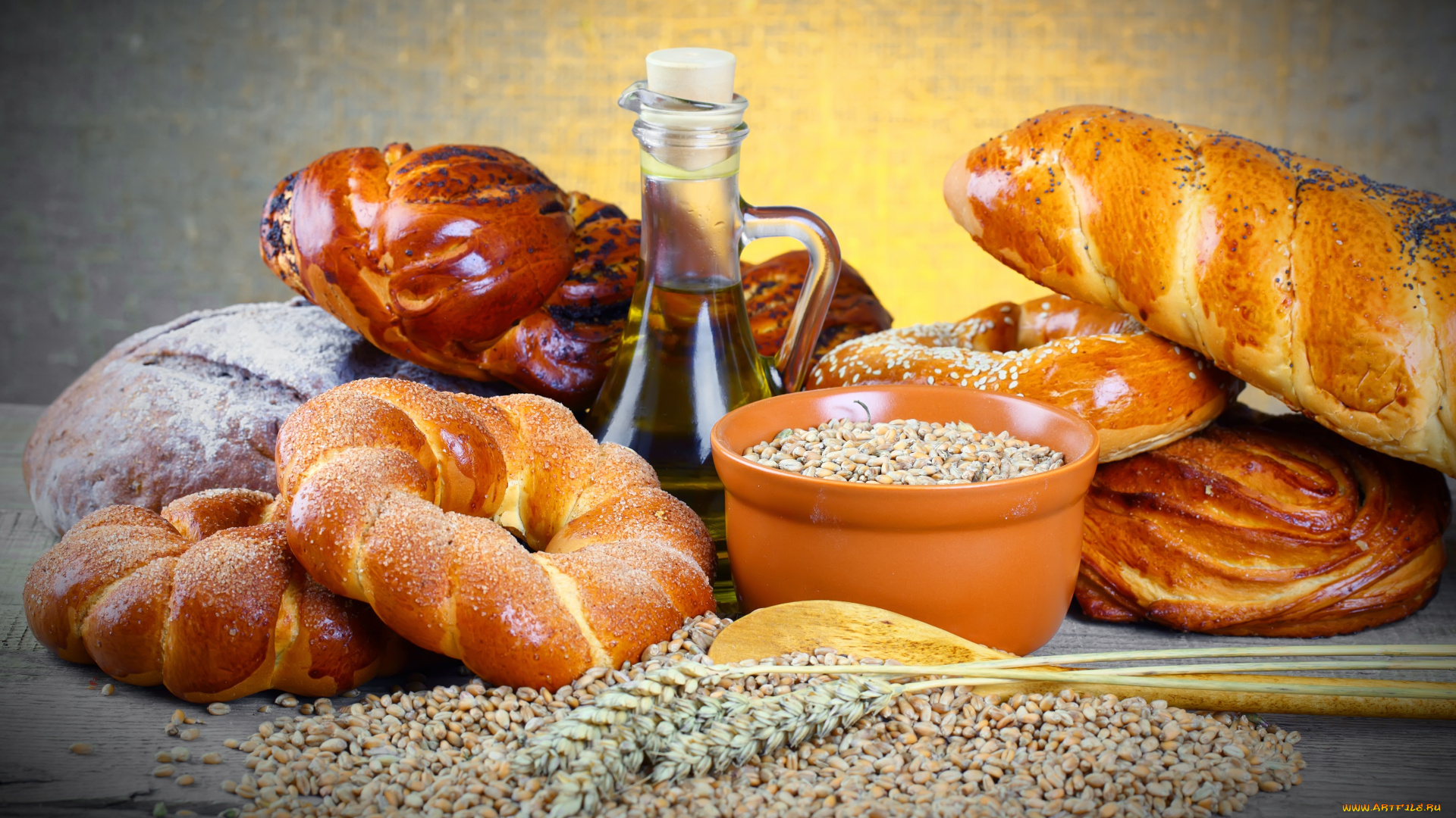 еда, хлеб, выпечка, злаки