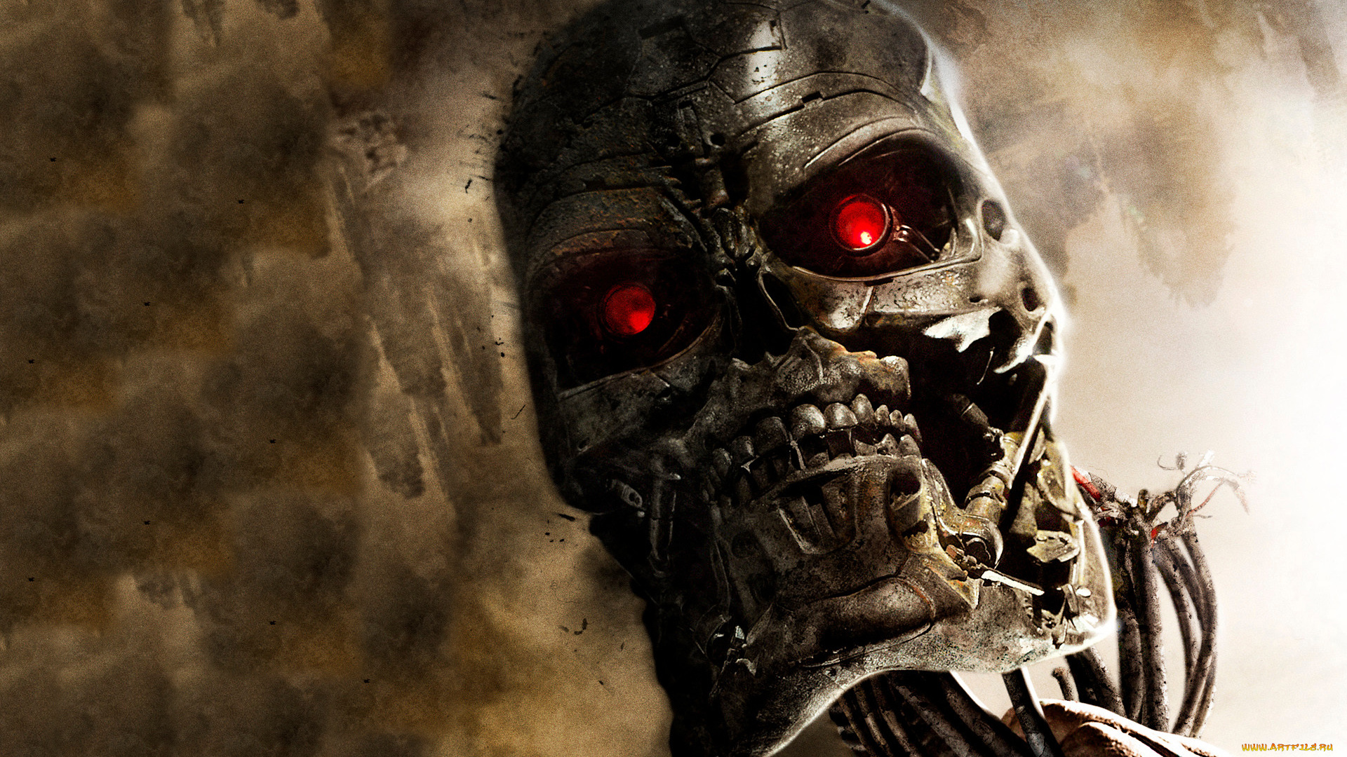 терминатор, да, придёт, спаситель, кино, фильмы, terminator, salvation, робот, голова