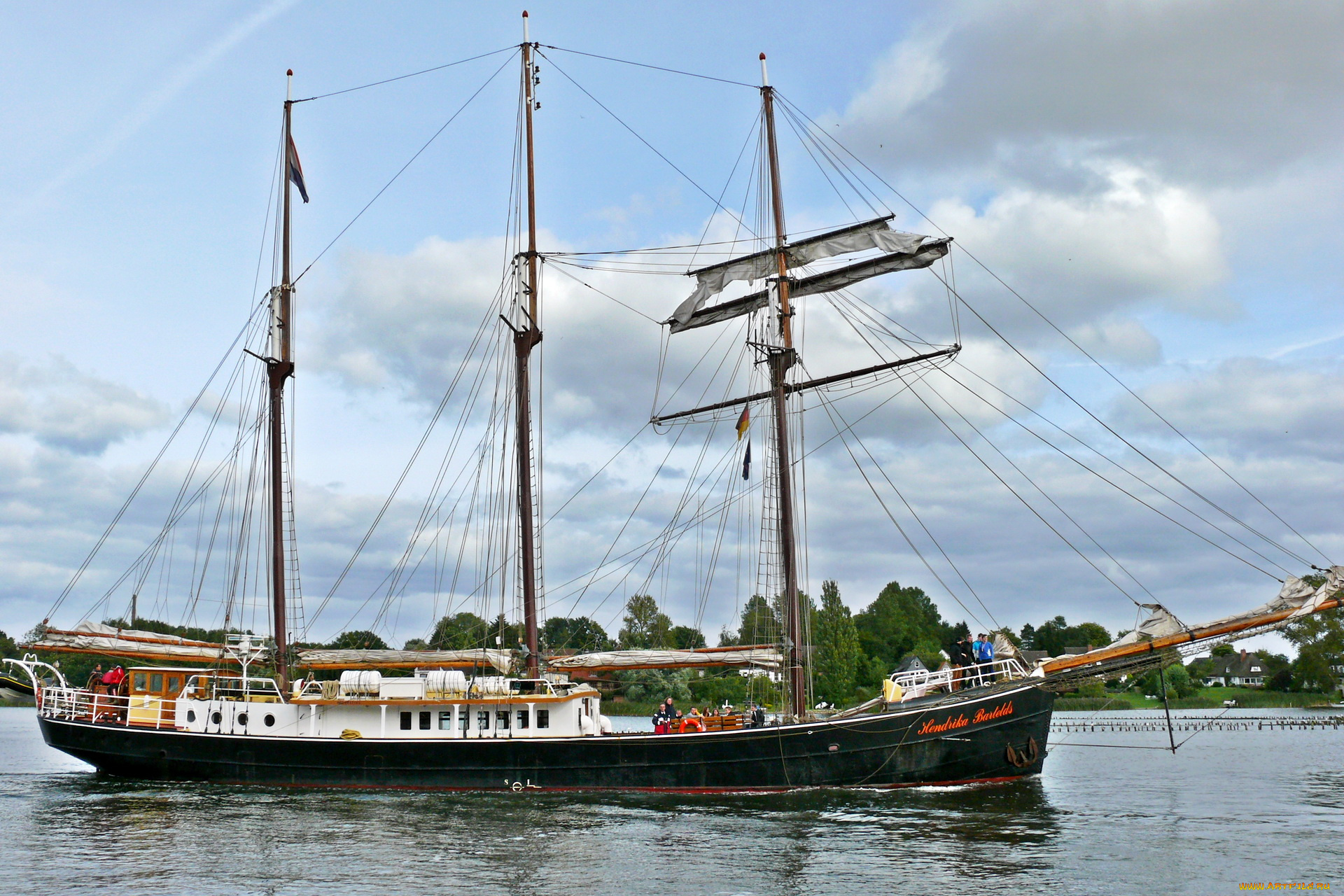 корабли, парусники, парусник, море