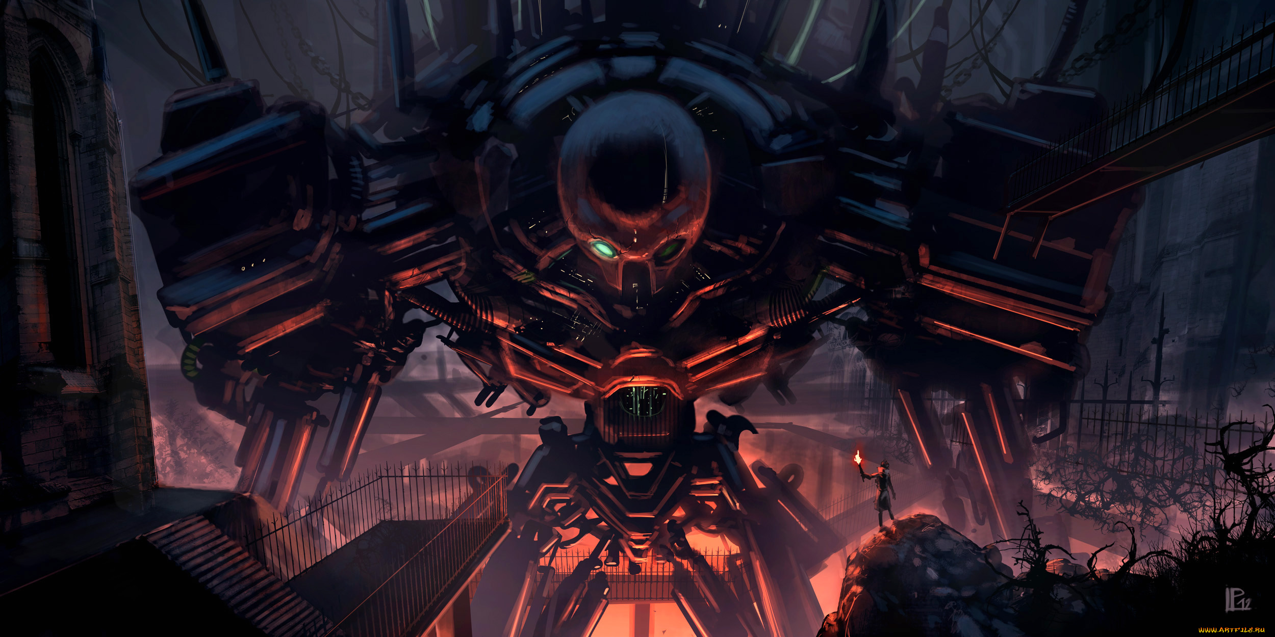 pierre, loyvet, фэнтези, роботы, киборги, механизмы, робот