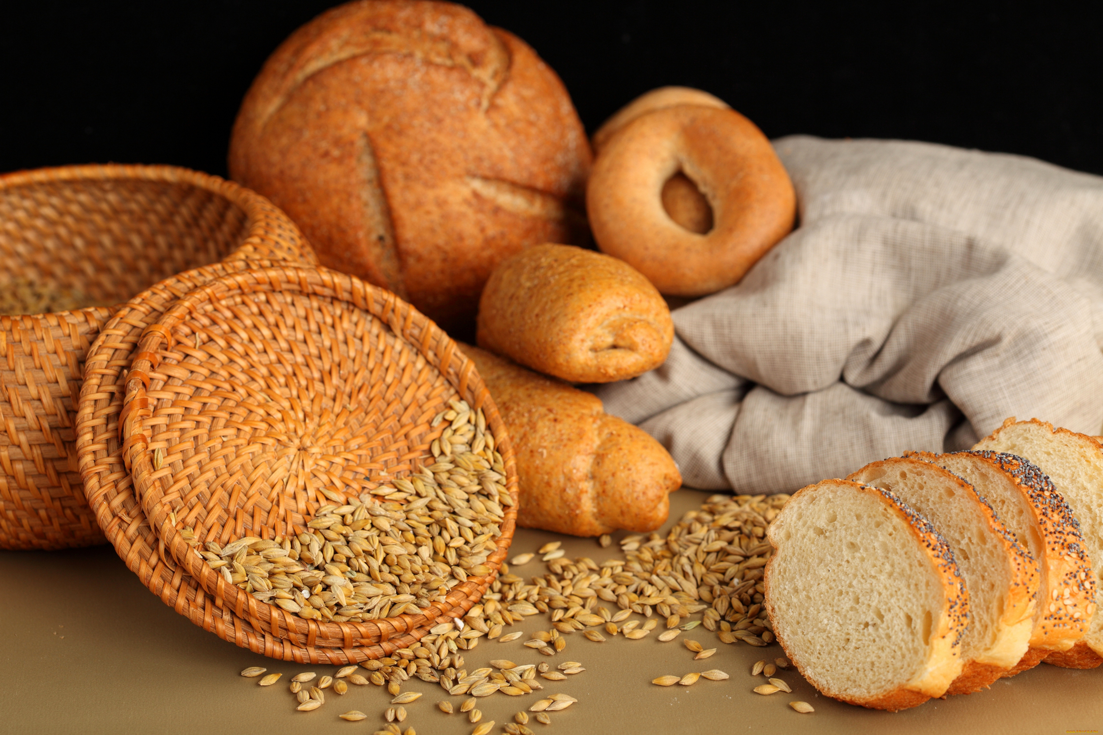 еда, хлеб, выпечка, разнообразие