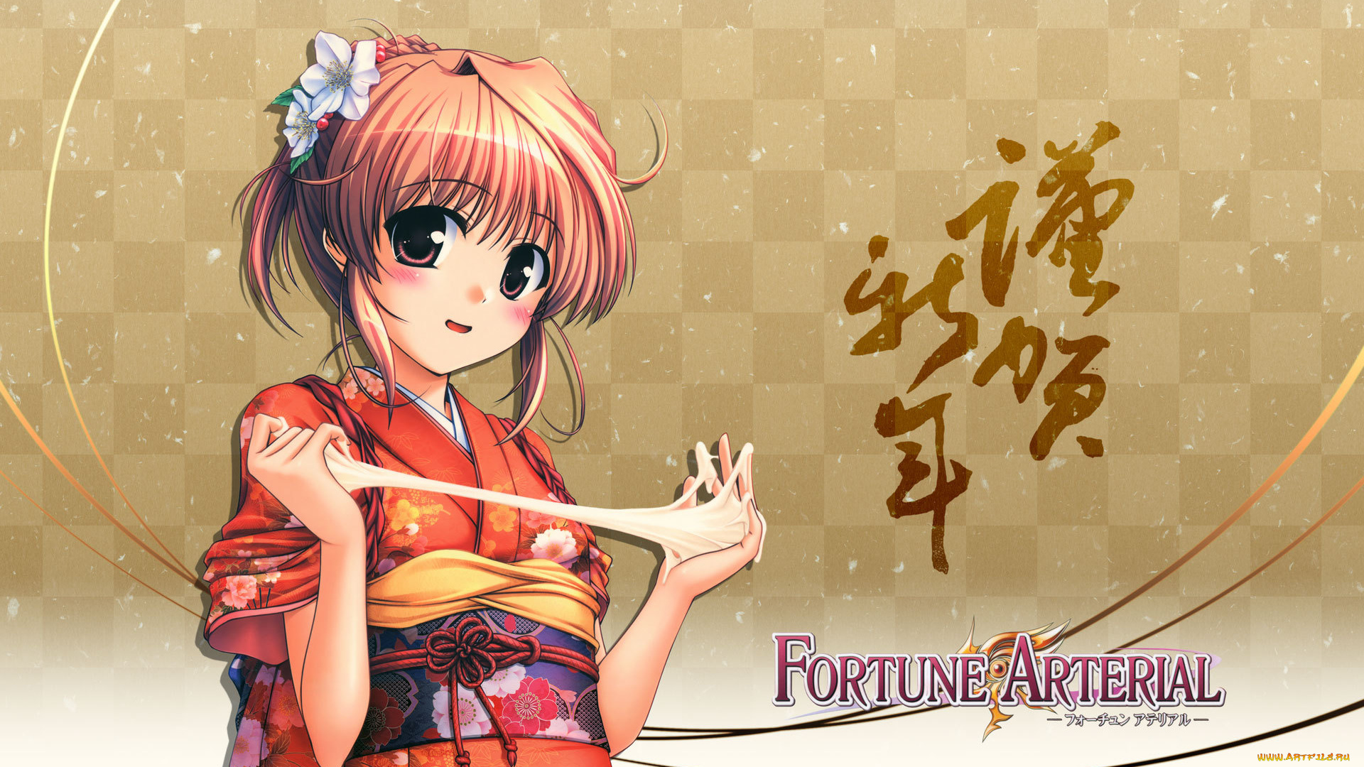 аниме, fortune, arterial, девушка