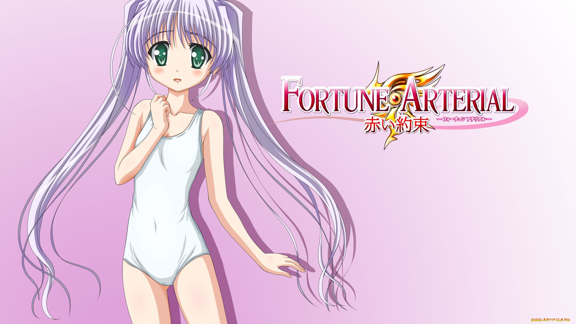 аниме, fortune, arterial, девушка, взгляд