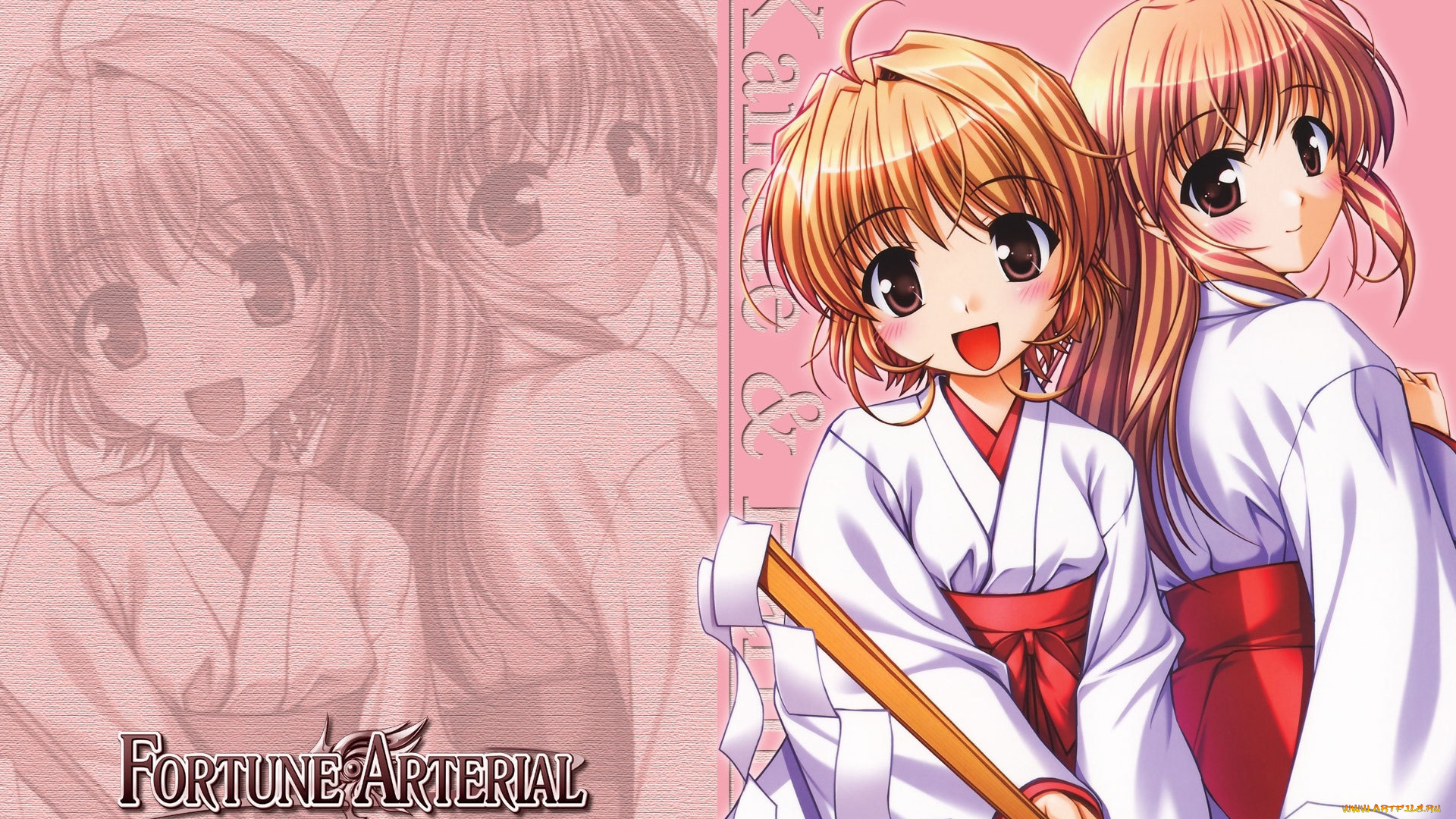 аниме, fortune, arterial, девушки