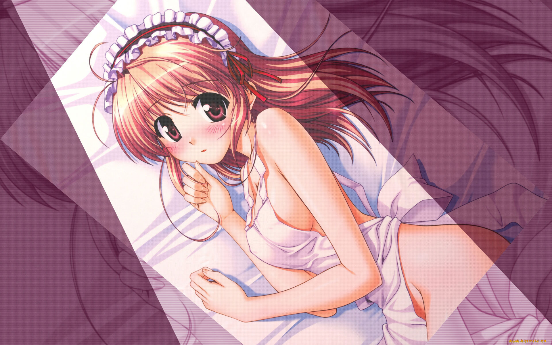 аниме, fortune, arterial, взгляд, девушка