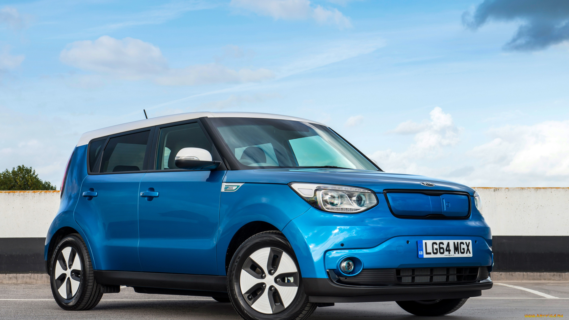 автомобили, kia, синий, 2014г, uk-spec, soul, ev