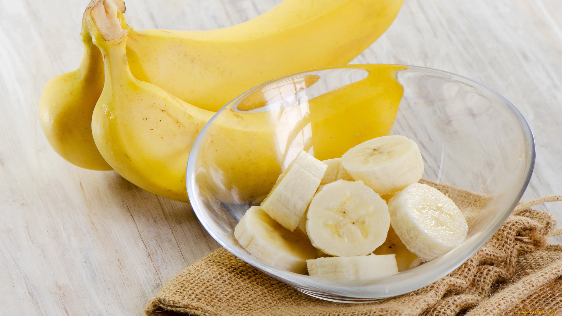 еда, бананы, тарелка, фрукты