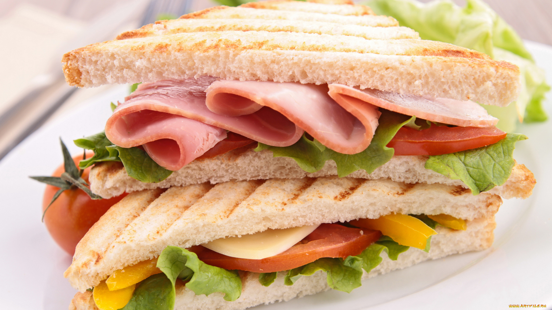 еда, бутерброды, , гамбургеры, , канапе, овощи, хлеб, ветчина, бутерброд