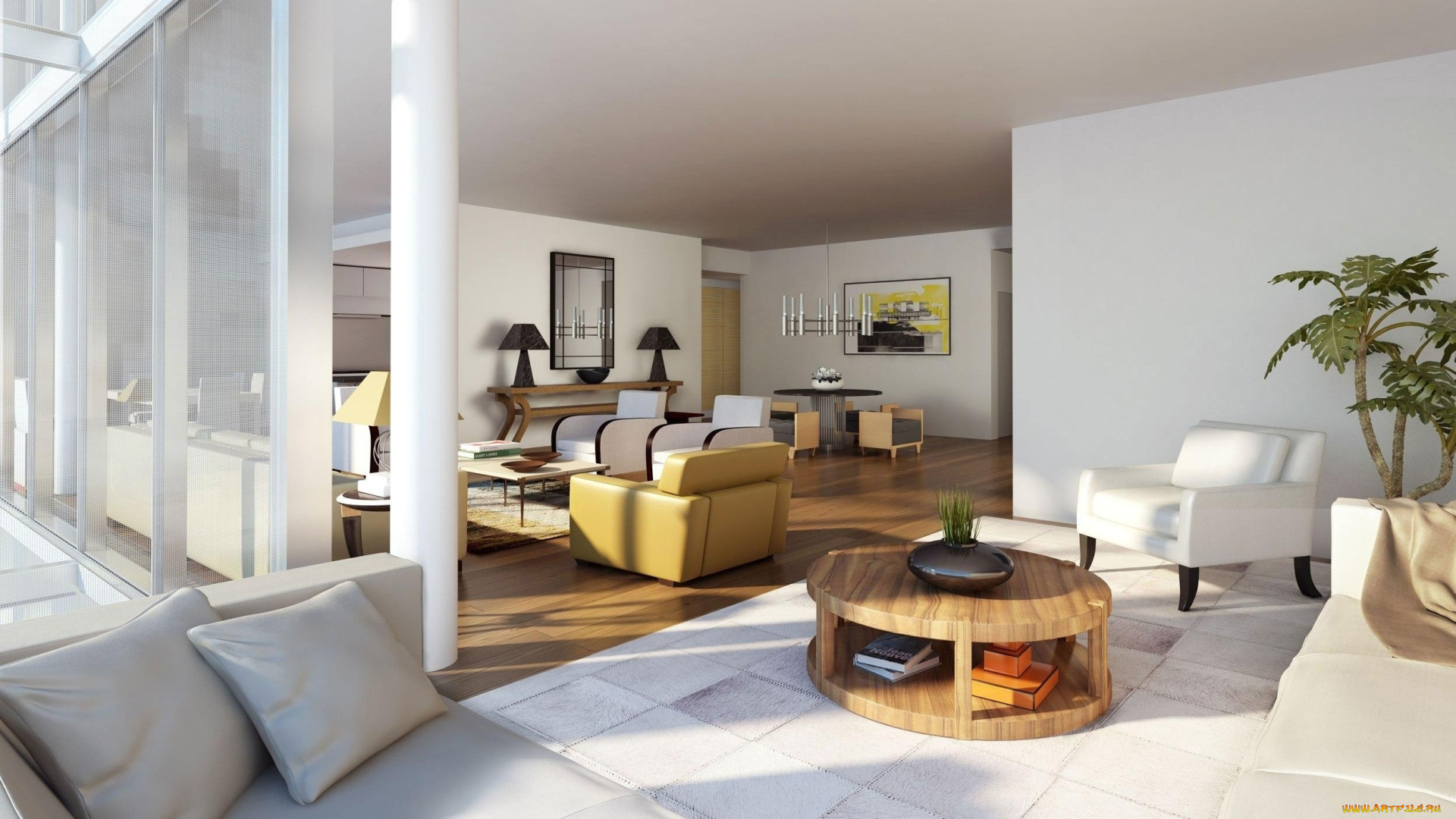 интерьер, гостиная, дизайн, стиль, комната, вилла