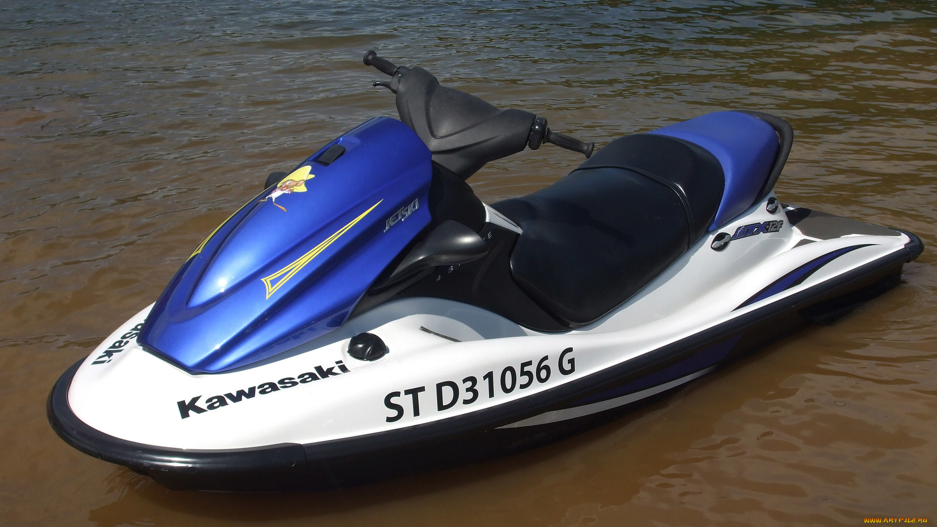 корабли, гидроциклы, волны