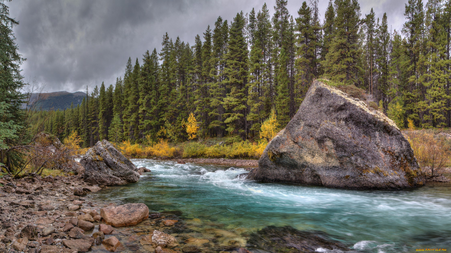 природа, реки, озера, горы, лес, река