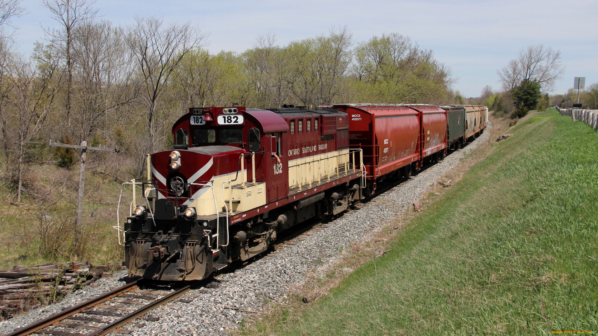 техника, поезда, дорога, локомотив, состав, железная