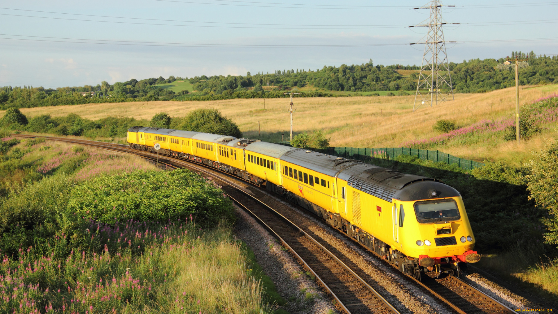 техника, поезда, состав, дорога, локомотив, железная