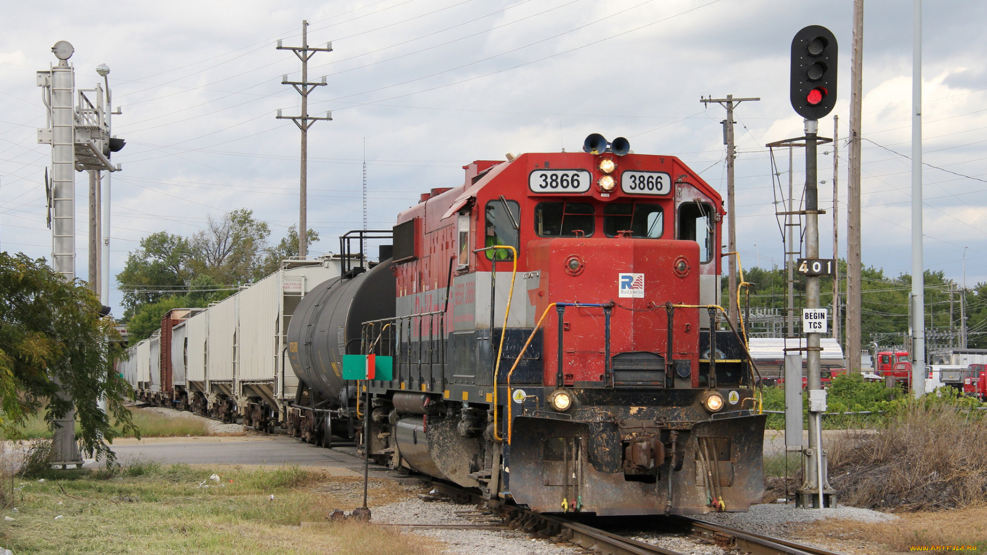 техника, поезда, железная, дорога, локомотив, состав