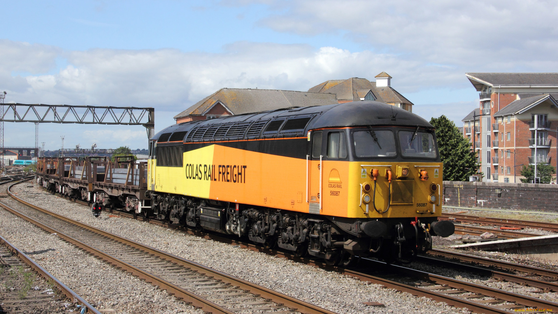 техника, поезда, железная, дорога, локомотив, состав