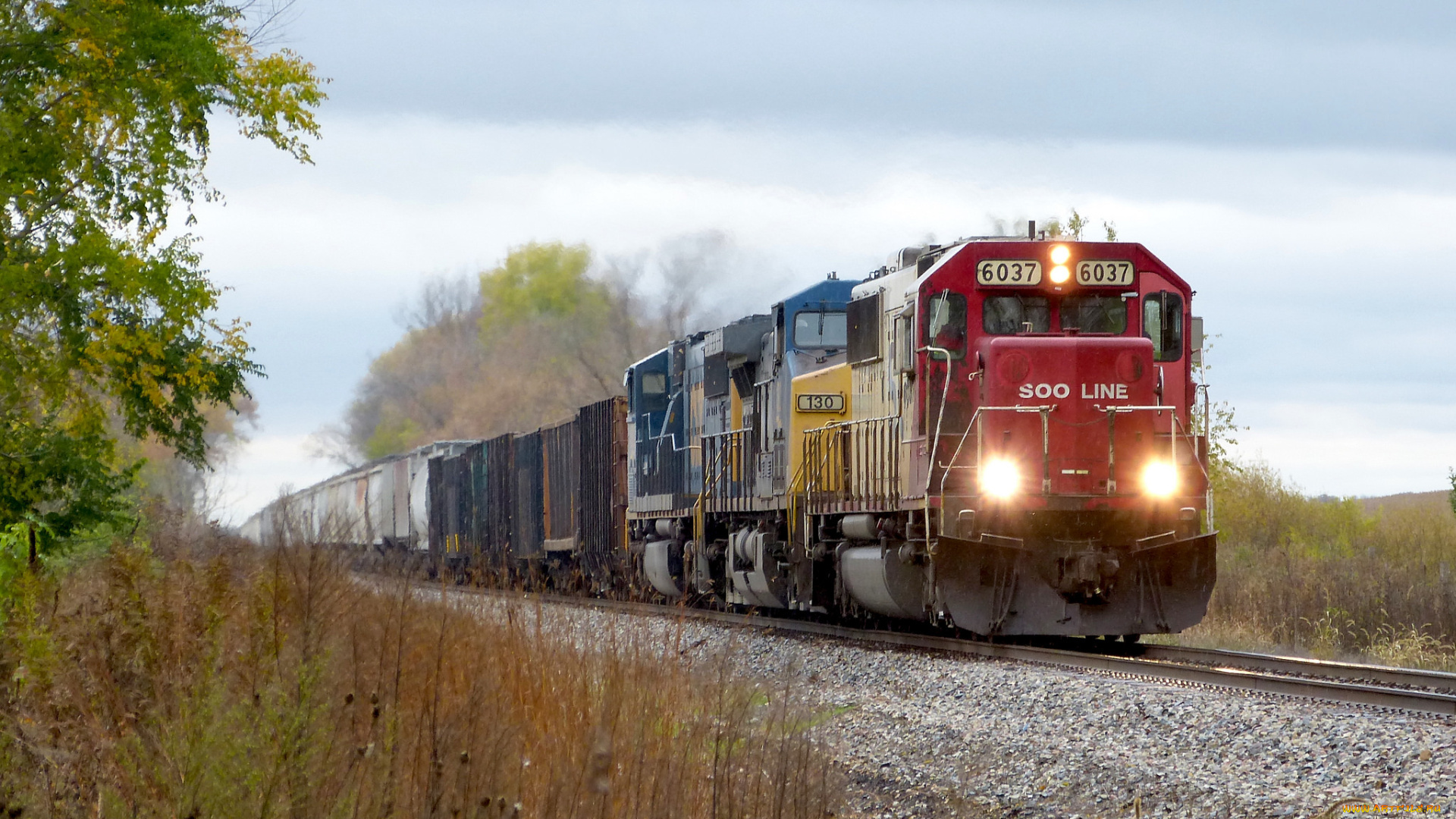 техника, поезда, железная, дорога, локомотив, состав