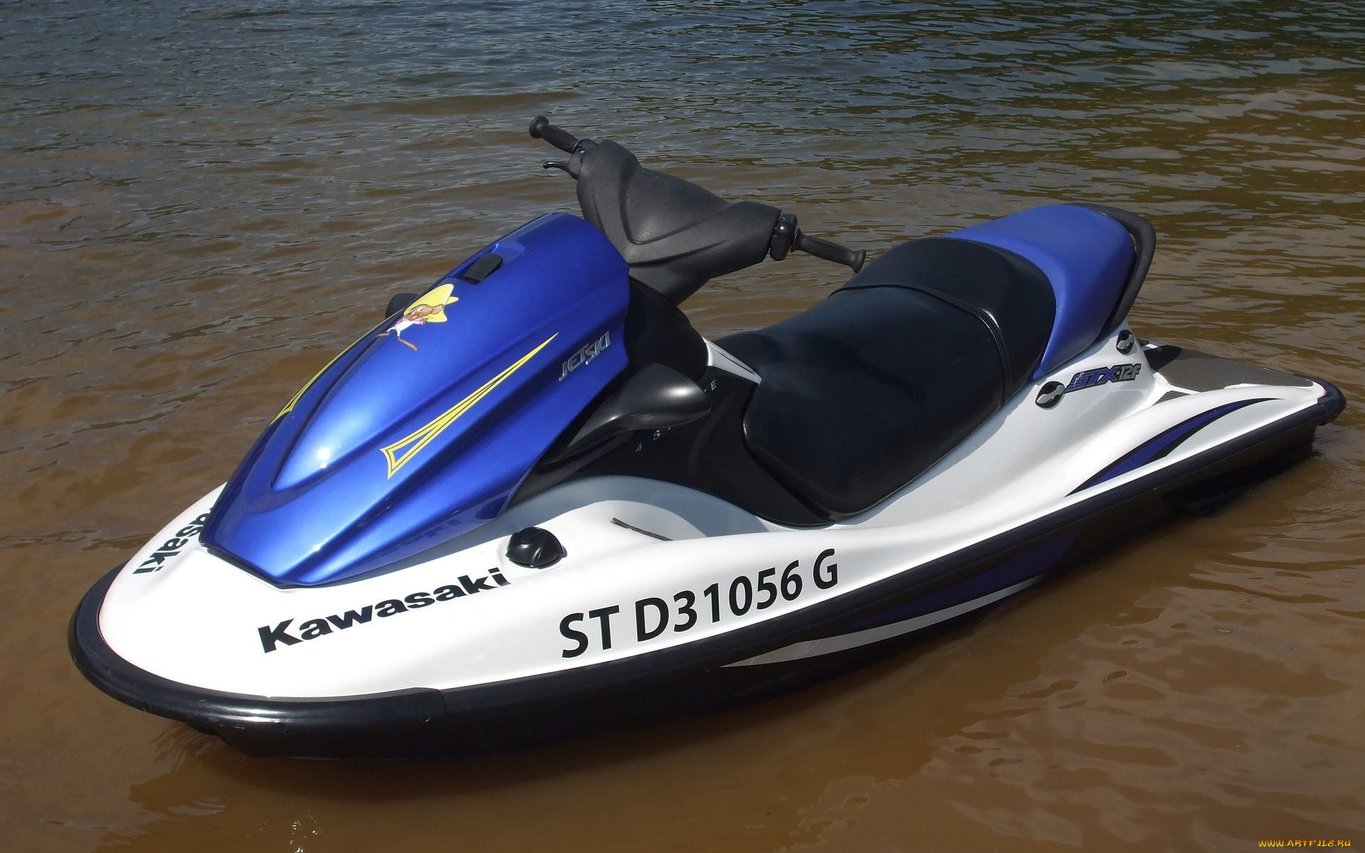 корабли, гидроциклы, волны