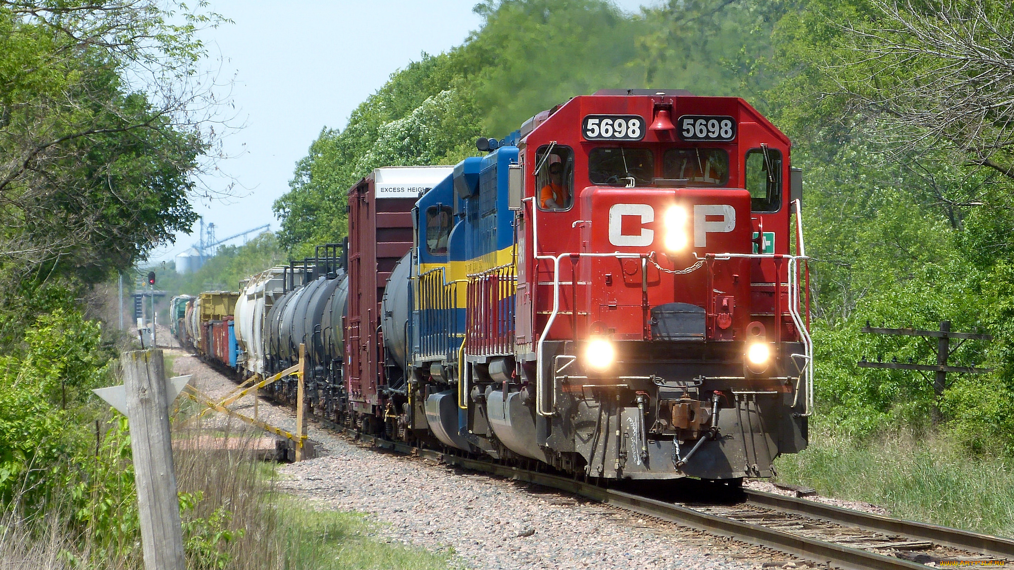 техника, поезда, железная, дорога, локомотив, состав