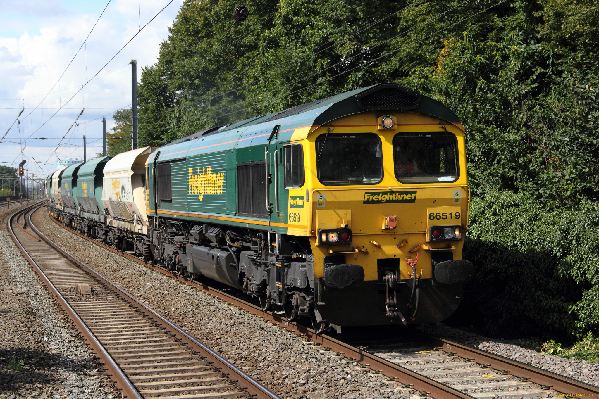 техника, поезда, железная, дорога, локомотив, состав