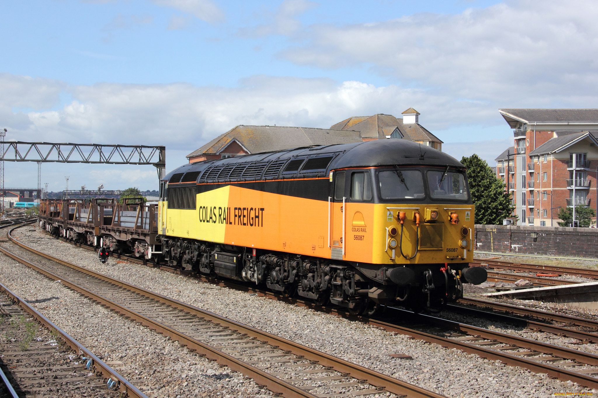 техника, поезда, железная, дорога, локомотив, состав