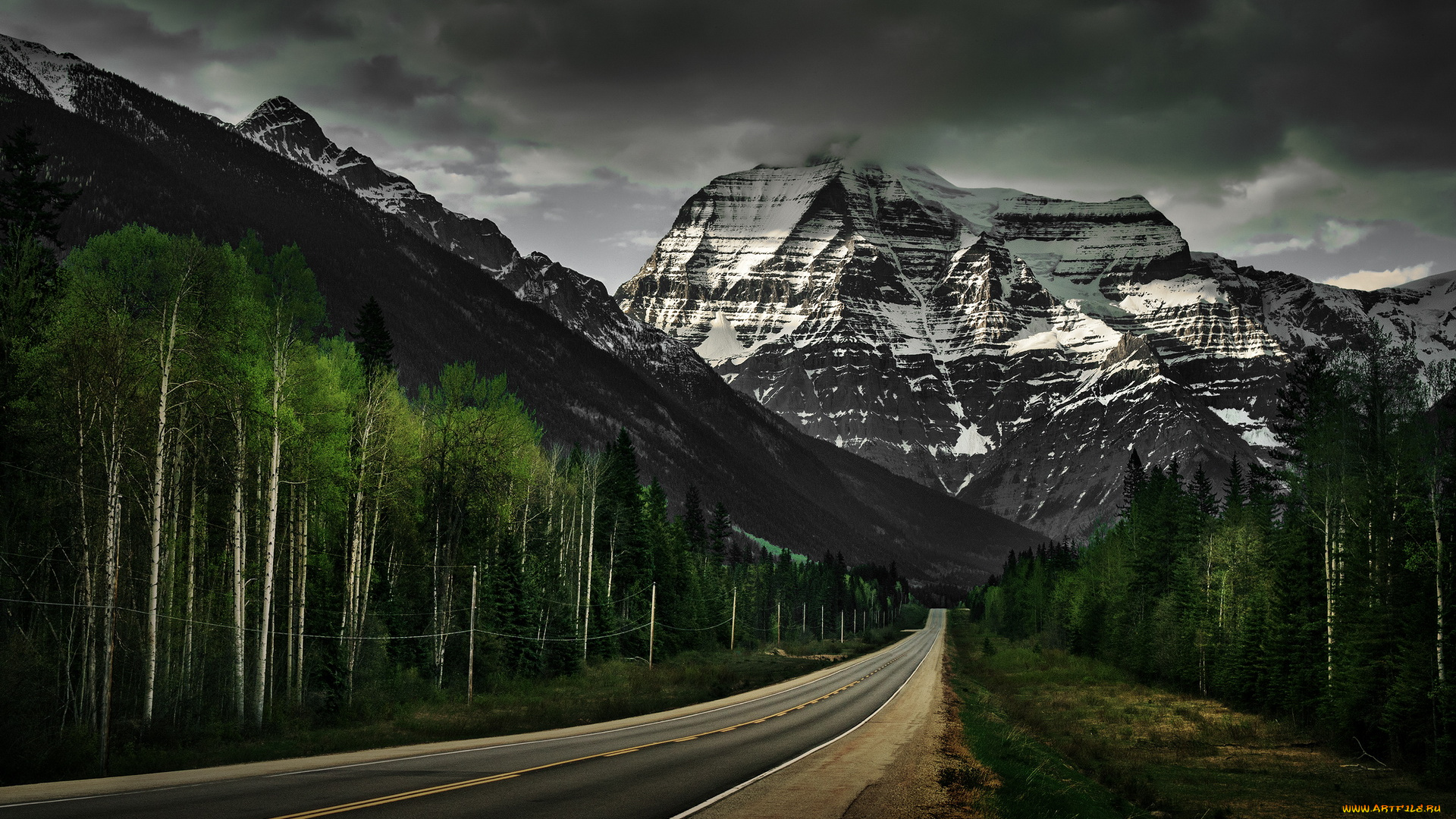 природа, дороги, горы, дорога