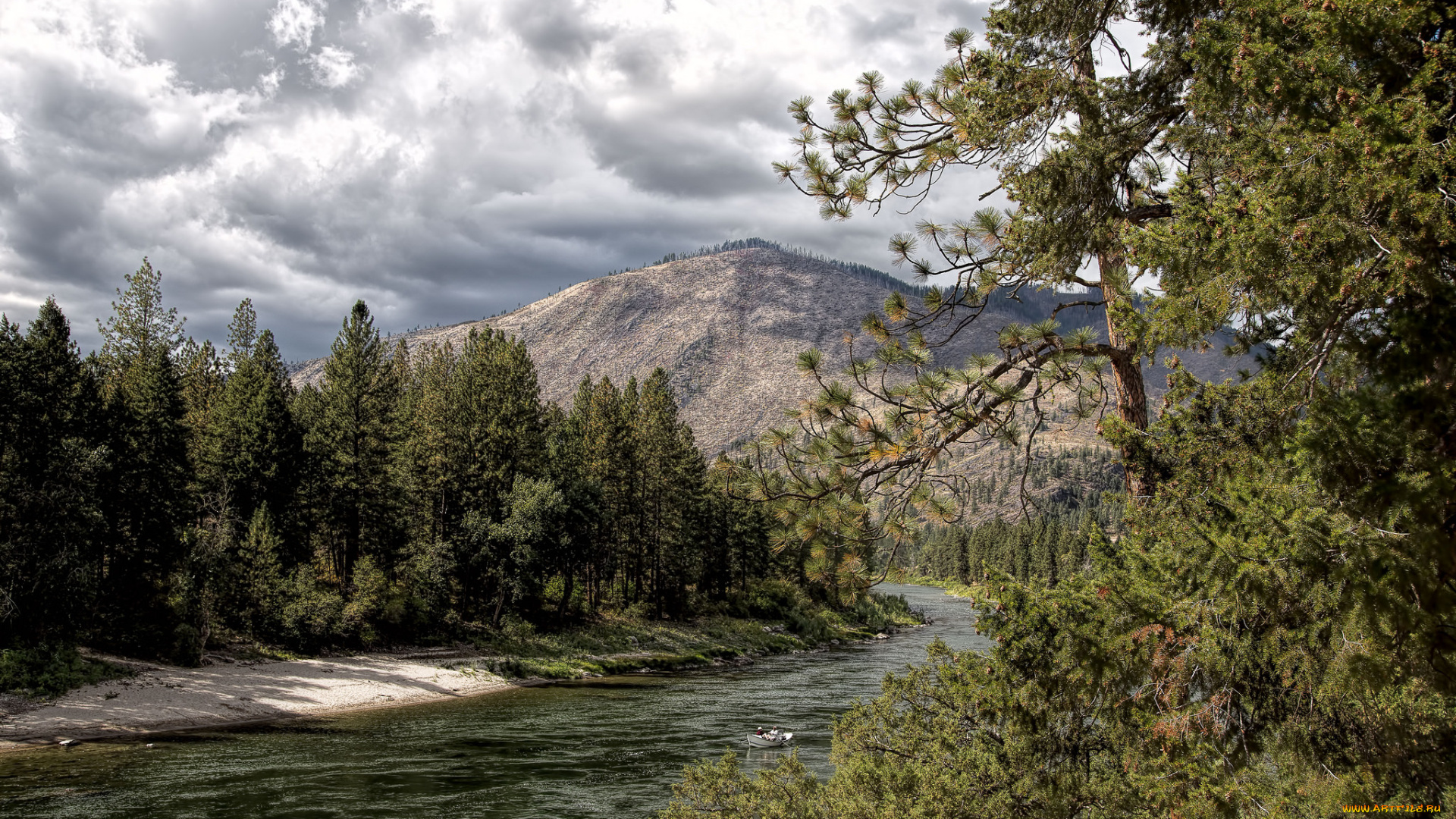 природа, реки, озера, река, горы, лес