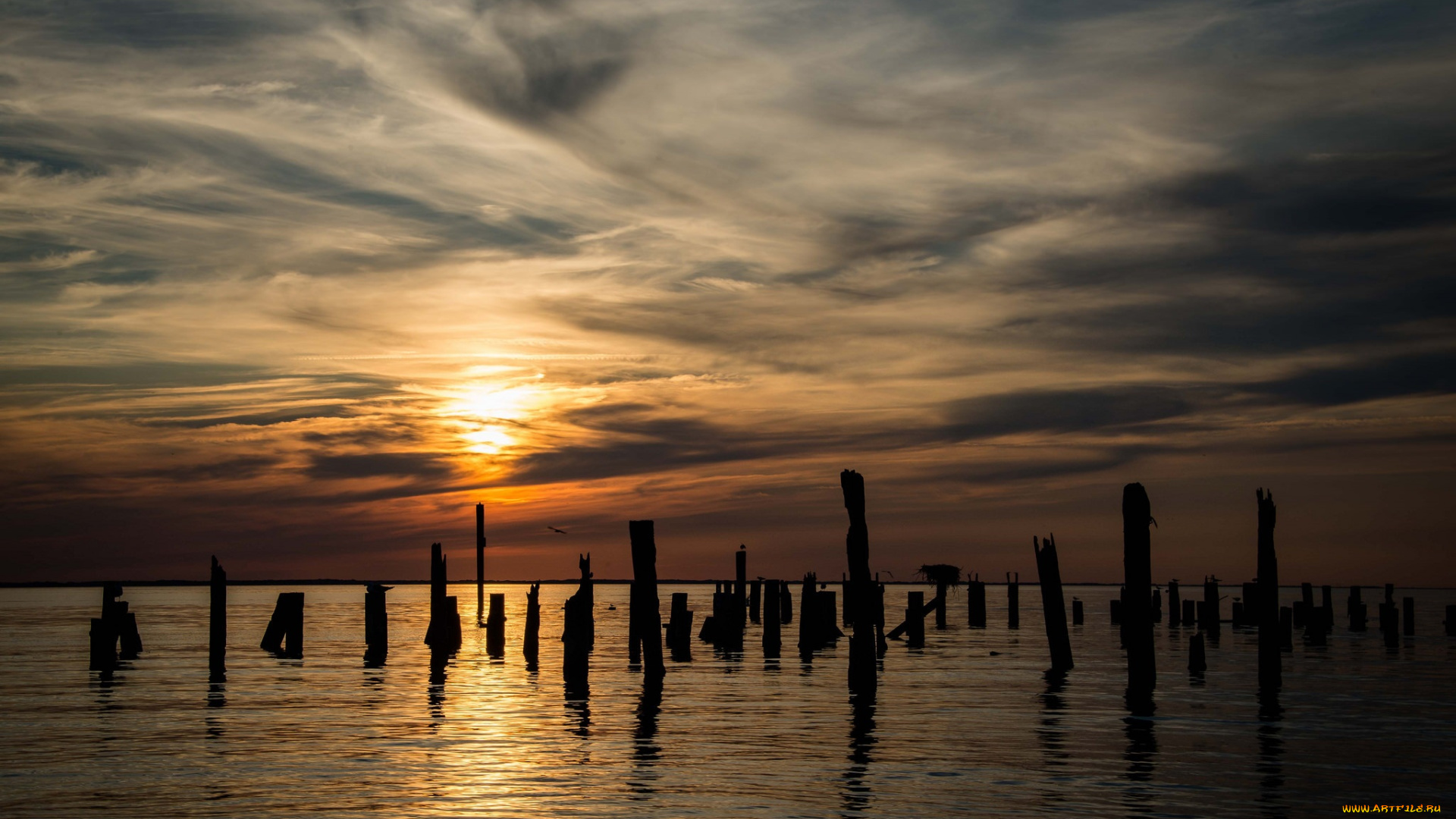 природа, восходы, закаты, закат