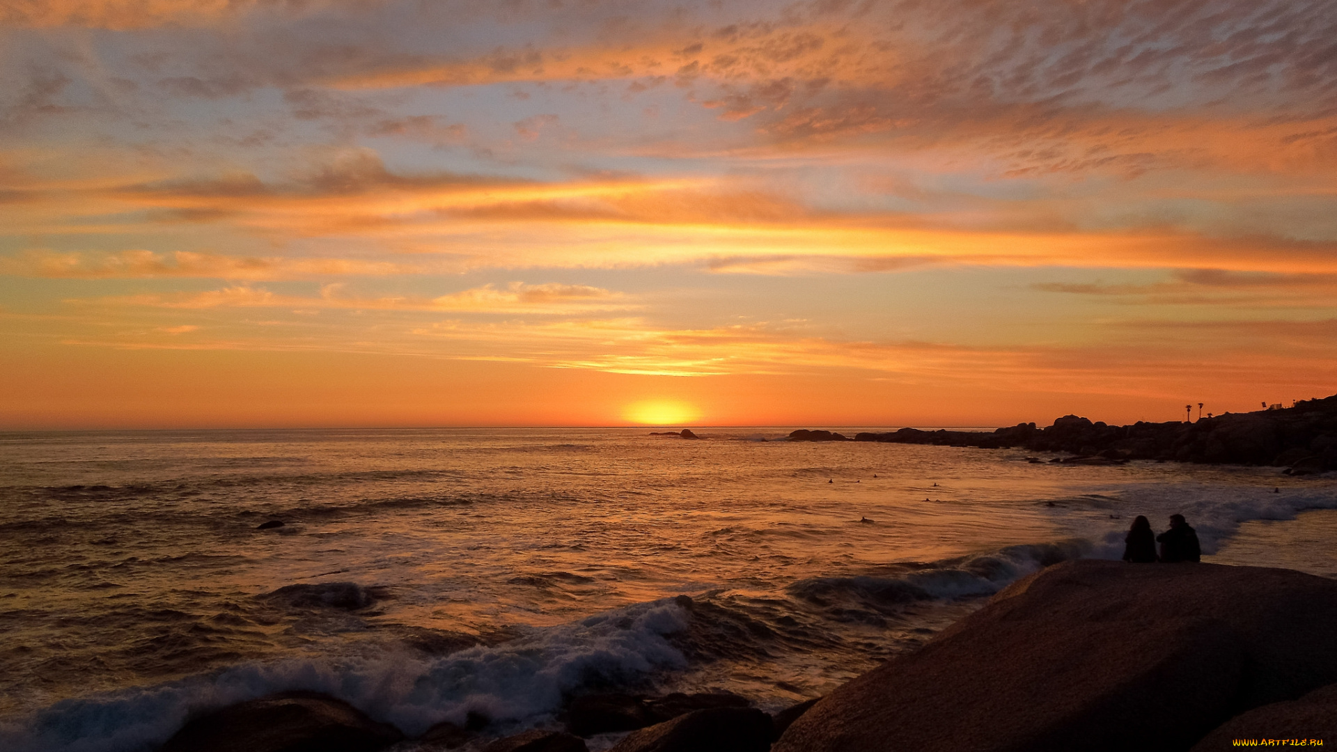 природа, восходы, закаты, закат, горизонт