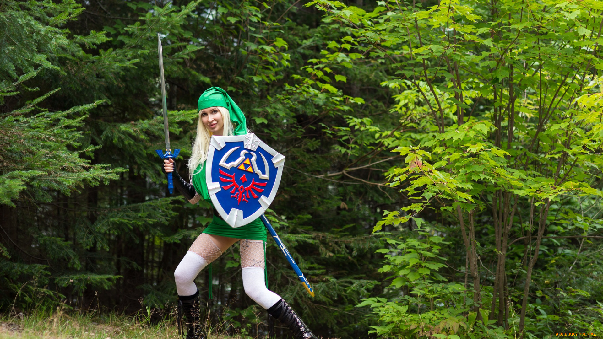 разное, cosplay, , косплей, щит, оружие, взгляд, фон, девушка