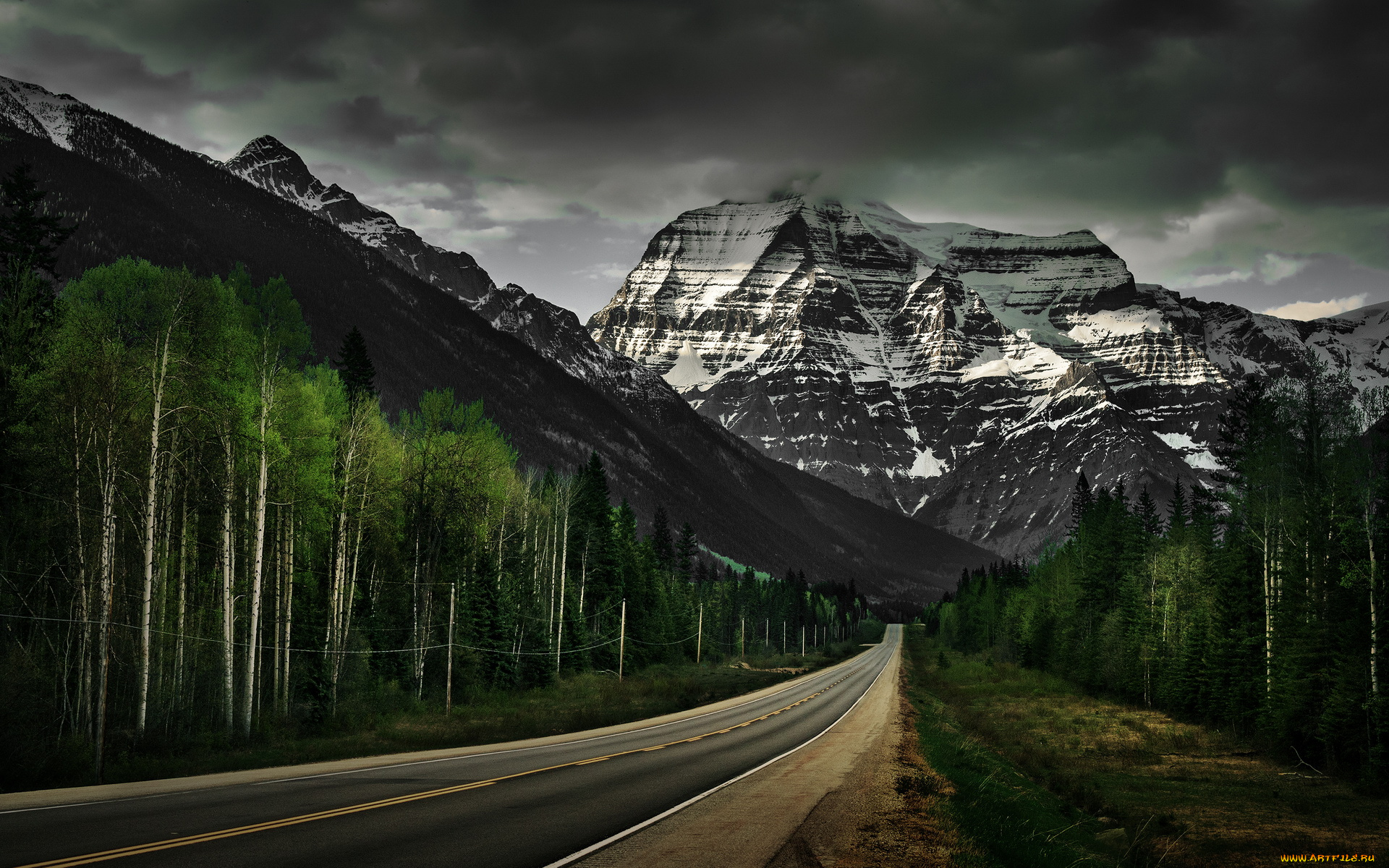 природа, дороги, горы, дорога