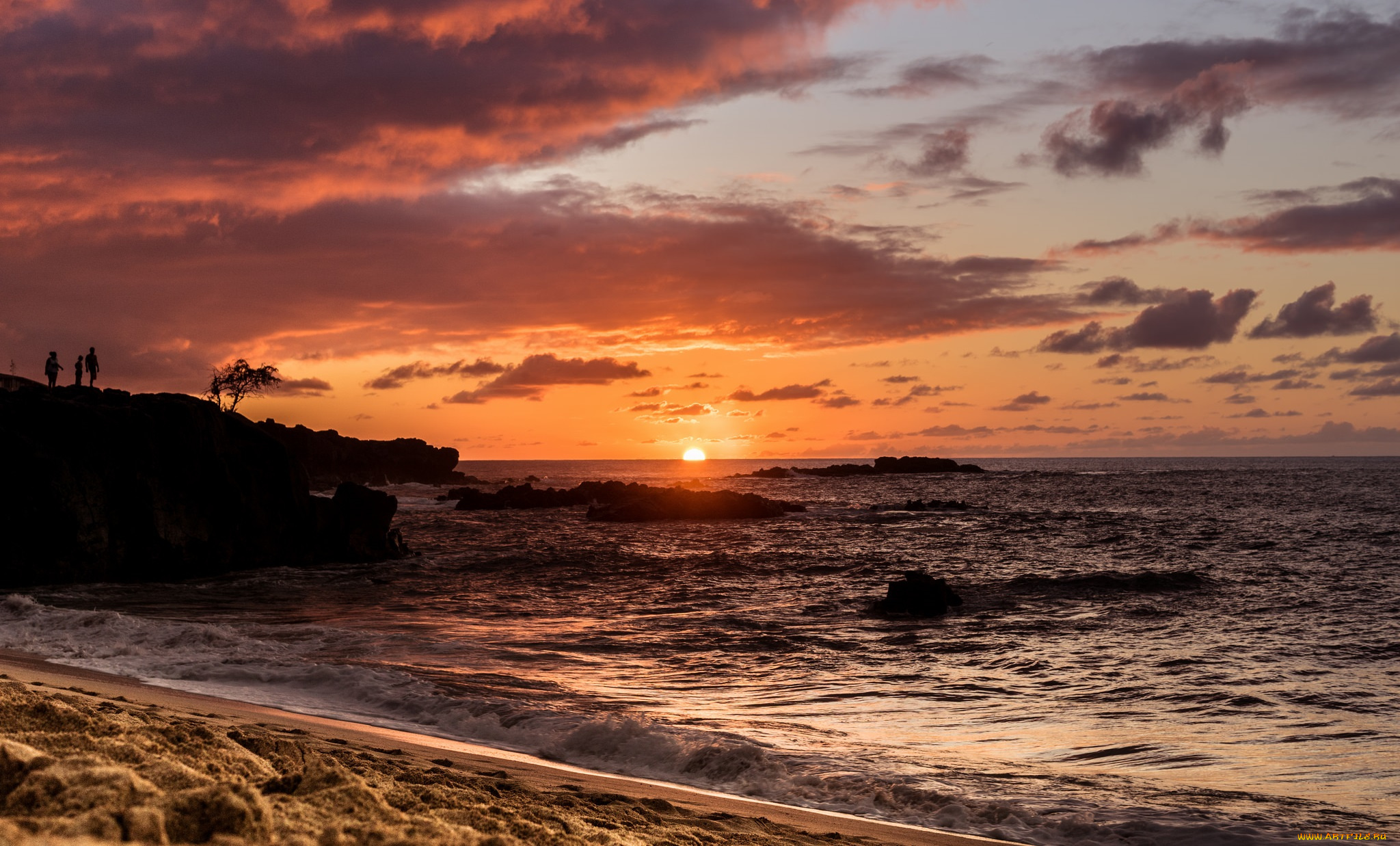 природа, восходы, закаты, закат