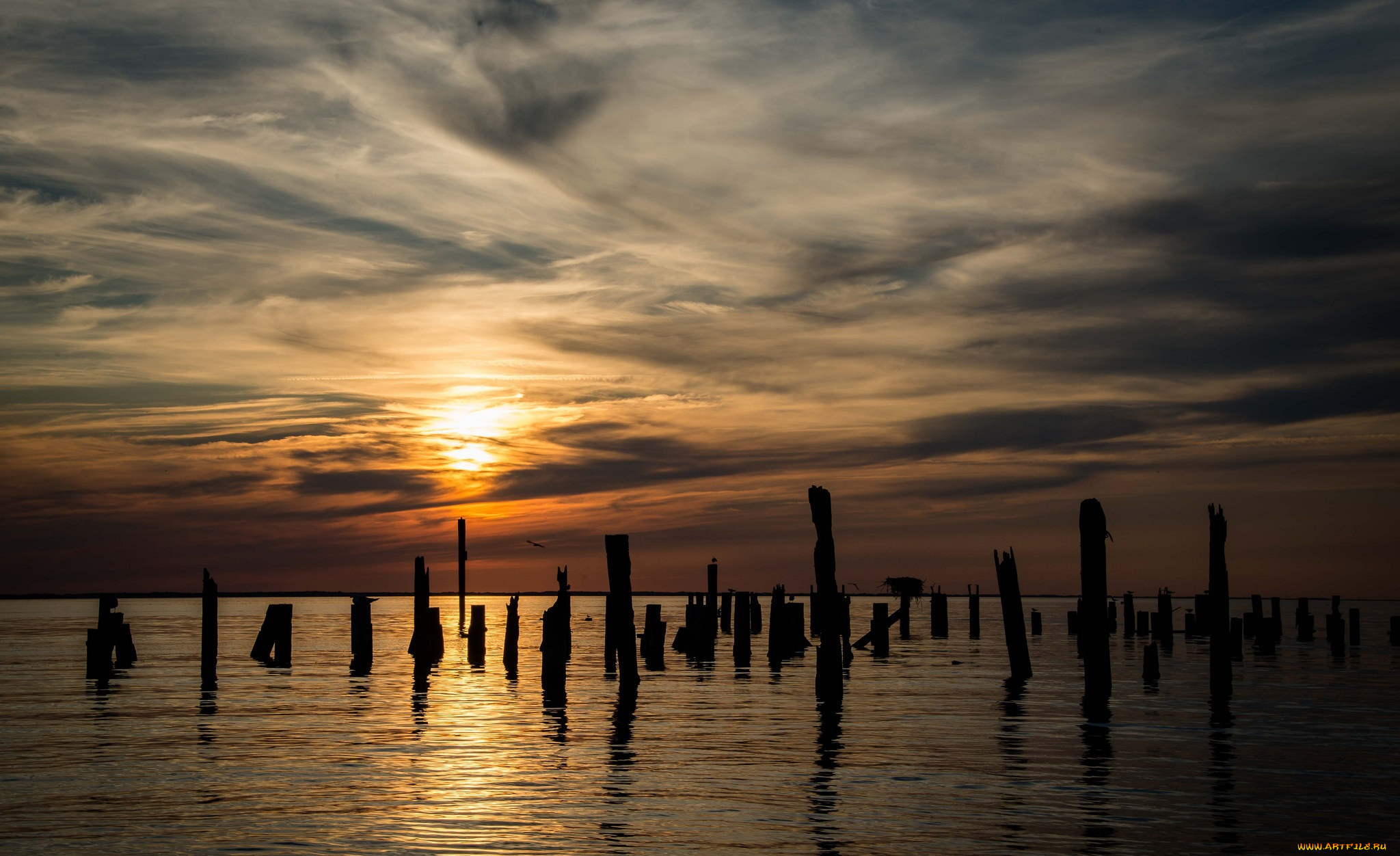 природа, восходы, закаты, закат