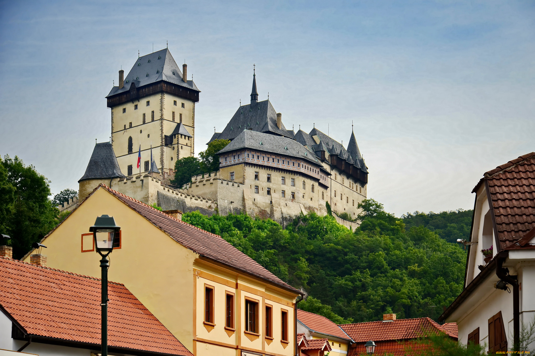 города, -, дворцы, , замки, , крепости, замок, холм