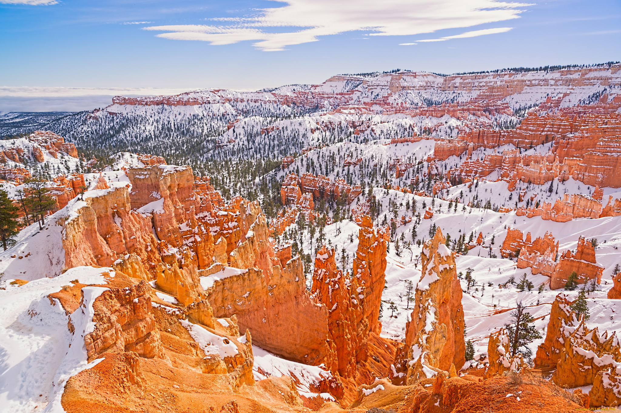 природа, горы, каньон, антилопы, национальный, парк, юта, сша