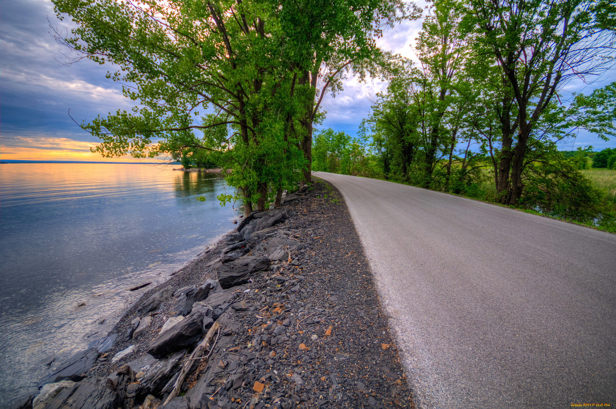 природа, дороги, тракт