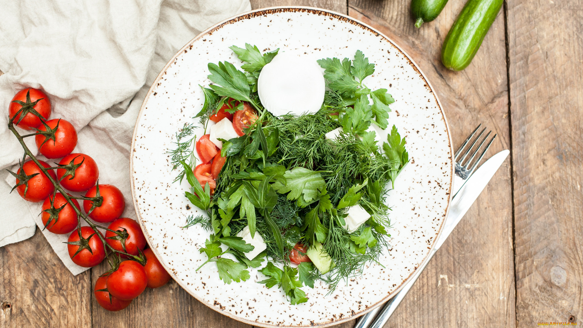 еда, салаты, , закуски, зелень, салат, томат