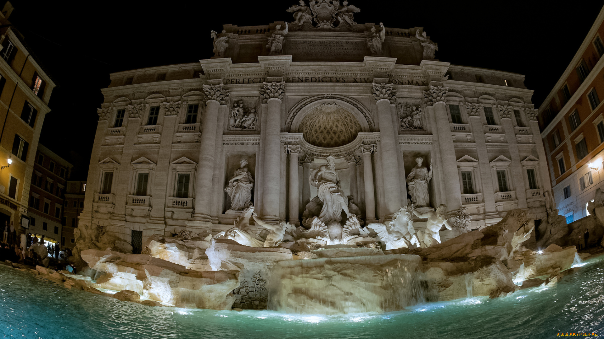 roma, , fontana, di, trevi, города, рим, , ватикан, , италия, фонтан, дворец