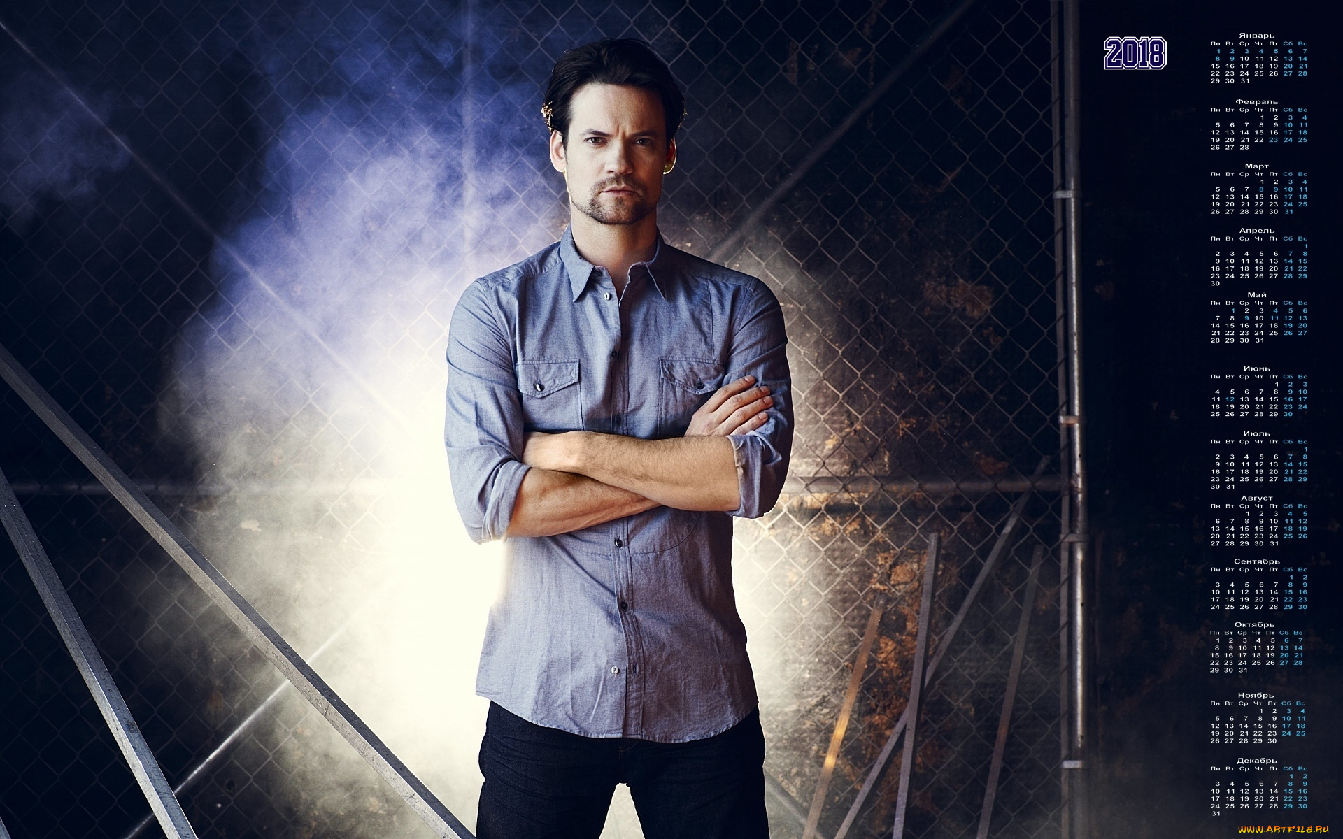 shejn, uest, календари, знаменитости, актер, мужчина, 2018, взгляд